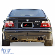 image-7-E39 M5 Rear Diffuser Piano Black Left and Right Dual Outputs Vacuum Plastic / 1995-2003