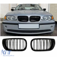 E46 LCI M3 Front Grille Piano Black ABS / 2003-2006 // Sedan - DTGB6025947