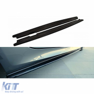E60 / E61 MAX Side Skirt Lower Lip Piano Black Vacuum Plastic / 2003 - 2010 - DTSSB6027060