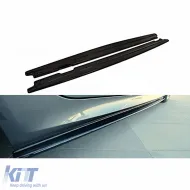 image-26-E60 / E61 MAX Side Skirt Lower Lip Piano Black Vacuum Plastic / 2003 - 2010