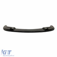 image-0-E60 M Sport / Technic Front Lip Without Flaps Piano Black Vacuum Plastic / 2003-2010