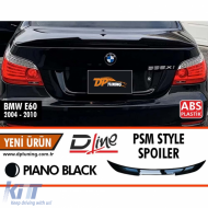 E60 PSM Style Rear Trunk Spoiler Piano Black ABS / 2004-2010 - DTSB6026149
