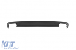 E63 type diffuser suitable for rear A Design bumper on Mercedes E-Class W212 2009-2016 -□--□- - ABMERA6008627