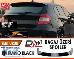 E81 E87 Rear Spoiler Piano Black ABS / 2004-2011