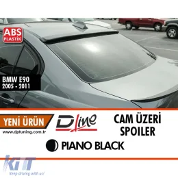image-8-E90 ACS Heckdachspoiler Piano Schwarz ABS / 2004-2011