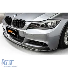 E90 LCI V2 Front Lip Piano Black Vacuum Plastic / 2008-2011 - DTBKB6026245