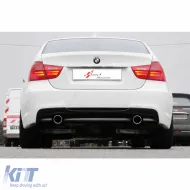 image-26-E90 M Technic Diffuser R+L Single Output Piano Black Vacuum Plastic / 2004-2011