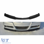 image-28-E90 M Technic Max V1 Front Lip Piano Black Vacuum Plastic / 2004-2008