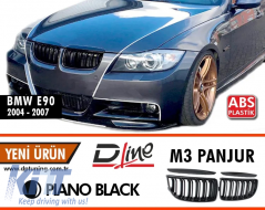E90 M3 Front Grille Paino Black ABS / 2004-2008