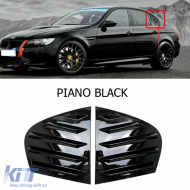 E90 Side Window Louver Piano Black ABS / 2004-2011 - DTETB6027183
