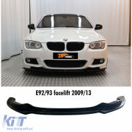 E92 LCI  - 93 LCI Front Lip Piano Black Vacuum Plastic / 2009-2013 - DTBKB6026244