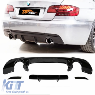 E92 M Technic P Style Diffuser Piano Black ABS / 2007-2013 (R+L Single Output) - DTRBDB6025981