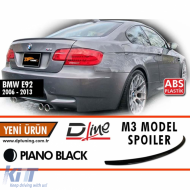 E92 M3 Trunk Spoiler Piano Black ABS / 2006-2013 - DTTSB6025979
