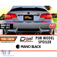 E92 PSM Trunk Spoiler Piano Black ABS / 2007-2013 - DTTSB6025978