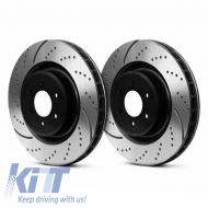 EBC Turbo Groove brake discs front 316mm fits Ford Mustang V6 GT 05-14 - ODCESF6015527