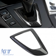 image-12-Echter Carbon-Schaltknaufrahmenabdeckung geeignet für BMW 4er F32 F33 2013-2021