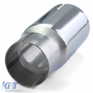 Edelstahl Auspuffrohr Reduzieradapter 63.5mm auf 55mm-image-6196313