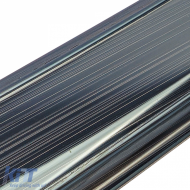 Edelstahl-Ladeleisten-Schutz schwarzer Stoßfänger innen geeignet für Mercedes GLC X253-image-6207560