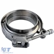 Edelstahl V-Band Schelle Klemme Set mit Schnellverschluss 3.5