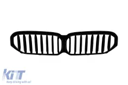 Egylamellás vese hűtőrács fekete lakk kivitelben BMW 5-ös G30 sedan, G31 touring modellekhez 2020-tól-image-6145832