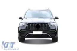 Ein Design-Paket Typ 63 geeignet für Mercedes GLE SUV W167 2018-2023, nach 2024 mit Chromelementen und Chromendrohren-image-6265085