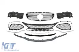 Ein Design-Paket Typ E63 geeignet für Mercedes E-Klasse W212 Limousine 2014-2016 mit Kotflügeln-image-6148032