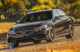 Ein Design-Paket Typ E63 geeignet für Mercedes E-Klasse W212 Limousine 2014-2016 mit Kotflügeln-image-6148046