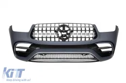 Ein Designpaket Typ GLE63 geeignet für Mercedes GLE Coupe C167 2020-2023, mit Heckstoßstange und LED-Scheinwerfern-image-6150744