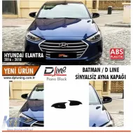image-17-Elantra Sin señal Cubierta de espejo Batman Negro piano / 2016 - 2018