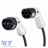 Electric Car Single Phase Charging Station Cable 7 Pin 32Amp 7.2 kWh 5 Meters Type 2 - Type 2 Osram OCC23205