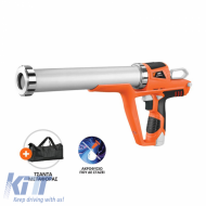 Electric Silicone Gun 2 Lithium Battery 12V 2x1.5Ah With Case Krausmann 1400