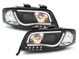 Első fényszóró LED DRL AUDI A6 4B (1997-2001) Fekete-image-65409