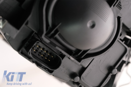 Első fényszóró LED DRL nappali menetfénnyel AUDI A4 B7 2004-2008 Fekete-image-6082314