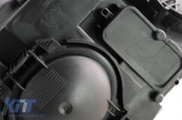 Első fényszóró LED DRL nappali menetfénnyel AUDI A4 B7 2004-2008 Fekete-image-6082317