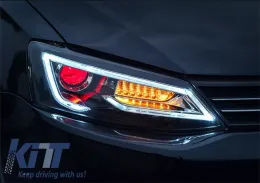 Első fényszórók LED DRL VW Jetta Mk6 VI (2011-2017) Bi-Xenon Design dinamikus irányjelzővel démonLook-image-6021077