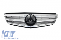image-23-Első hűtőrács Mercedes Benz C-osztály W204 S204 Limousine Station Wagon (2007-2014) Avantgarde Króm & Ezüst