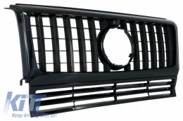 Első hűtőrács Mercedes G-osztály W463 (1990-2014) G63 GT-R Panamericana Design, teljesen fekete-image-6042802