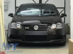 Első hűtőrács VW Golf 5 V (2003-2009) R32 Design fekete-image-6028655