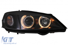 
Első lámpa Angel Eyes fekete, jelvény nélküli hűtőráccsal Opel Vauxhall Astra G (1998-2004) modellekhez, jobb és balkormányos-image-6075360