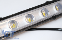 Első lámpa borítás LED DRL nappali menetfénnyel MERCEDES G-osztály W463 (1989-től) modellekhez, irányjelzővel, G65 design-image-6067798