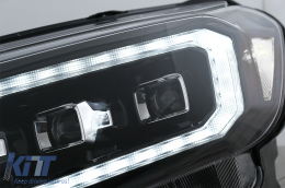 
Első lámpa LED Fénysor indulófénnyel Ford Ranger Raptor (2015-2020) balkormányos modellekhez, Teljes Fekete, dinamikus Irányjelzők, Matrix projektor-image-6078857