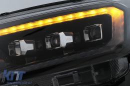 
Első lámpa LED Fénysor indulófénnyel Ford Ranger Raptor (2015-2020) balkormányos modellekhez, Teljes Fekete, dinamikus Irányjelzők, Matrix projektor-image-6078860