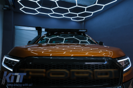 
Első lámpa LED Fénysor indulófénnyel Ford Ranger Raptor (2015-2020) balkormányos modellekhez, Teljes Fekete, dinamikus Irányjelzők, Matrix projektor-image-6089075