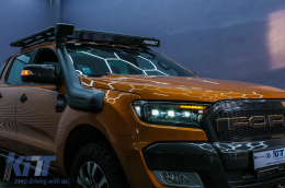 
Első lámpa LED Fénysor indulófénnyel Ford Ranger Raptor (2015-2020) balkormányos modellekhez, Teljes Fekete, dinamikus Irányjelzők, Matrix projektor-image-6089081