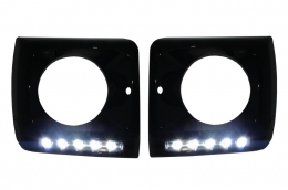 
Első lámpa LED nappali menetfényes burkolattal, króm, MERCEDES G-osztály W463 (1989-2012) modellekhez, G65 AMG Dizájn, fekete Bi-Xenon kinézetü-image-6020071