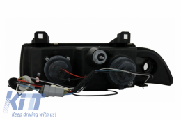 Első lámpák 2 LED Körgyűrű/angyalszem BMW 3 Series E36 1992-1998 Sedan/Touring-image-6030962