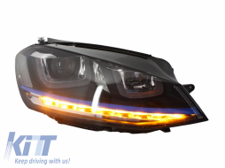 
Első lámpák 3D LED irányjelyzőkkel, nappali menetfénnyel és hűtőráccsal VW Golf 7 VII (2012-2017) modellekhez, kék GTE dizájn-image-5990724