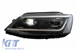 Első lámpák LED DRL  VW Jetta Mk6 VI (2011-2017) Dinamikus irányjelző lámpák Xenon Matrix Design-image-6040751