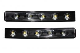 
Első lámpák LED nappali menetfényes fekete burkolattal, MERCEDES Benz G-osztály W463 (1989-2012) modellekhez, G65 AMG Dizájn, Bi-Xenon kinézetü-image-6020151