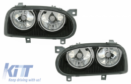 image-28-Első lámpák VW Golf 3 III (1992-1998) Fekete